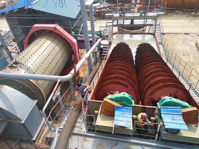 Apa yang dimaksud dengan pengklasifikasi spiral dalam pemrosesan mineral